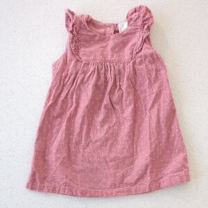 H&M Pink Polka Dot Kids Corduroy Dress